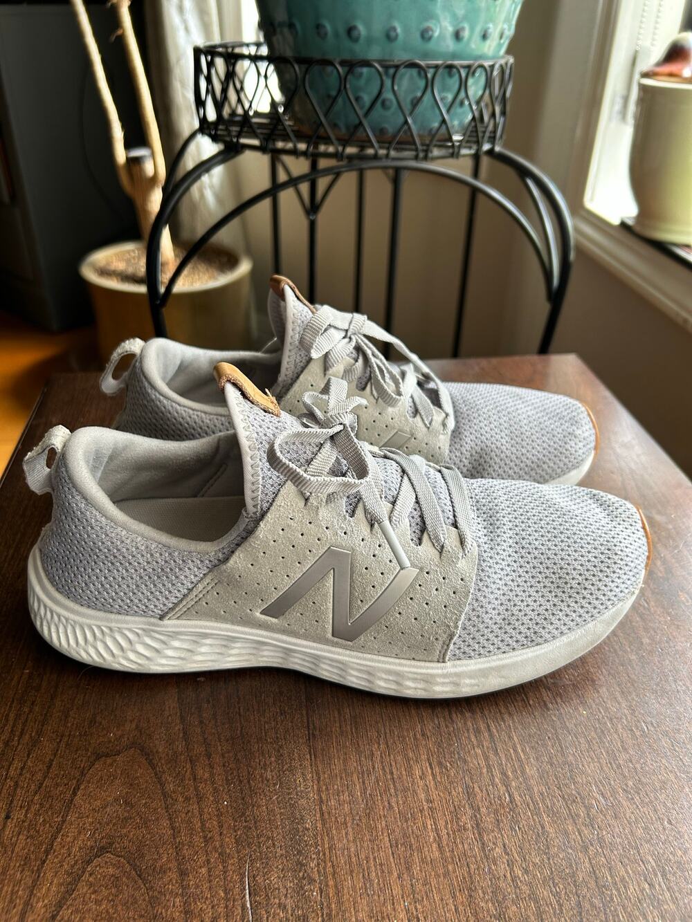 New Balance women’s  Fresh Foam Sport V1 Gray Running Shoes Size US 11
